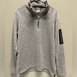 Avalanche Heather Gray 1/4 Zip-Up Sweater